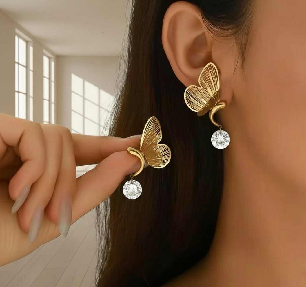 orecchini farfallina