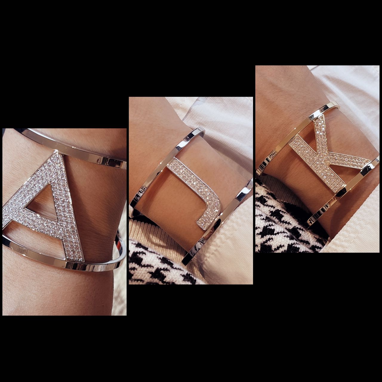 bracciale lettera grande