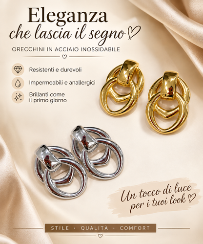 orecchini intreccio