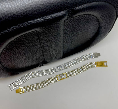 braccialetto tennis cuore