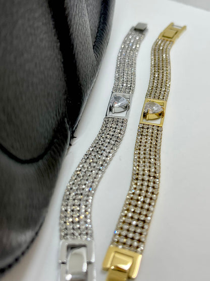 braccialetto tennis cuore