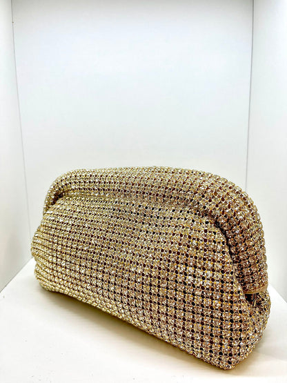 borsetta pochette strass