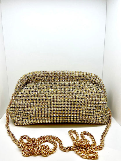 borsetta pochette strass