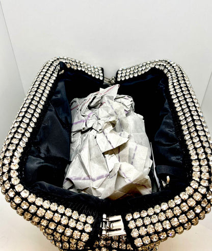 borsetta pochette strass