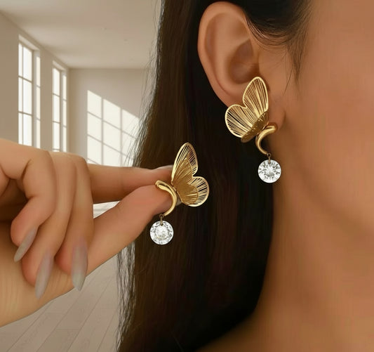 orecchini farfallina