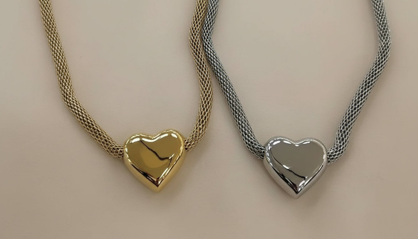 collana maglia cuore