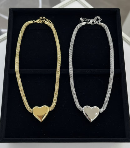 collana maglia cuore