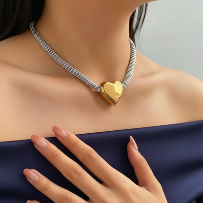 collana maglia cuore