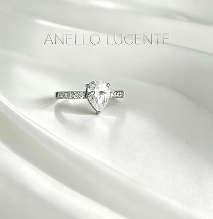anello goccia cristallo