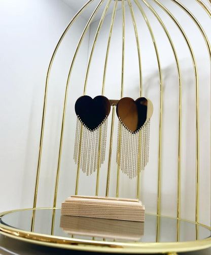 orecchini cuore filanti