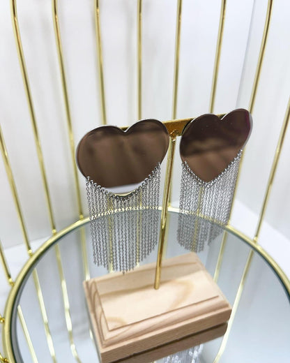 orecchini cuore filanti