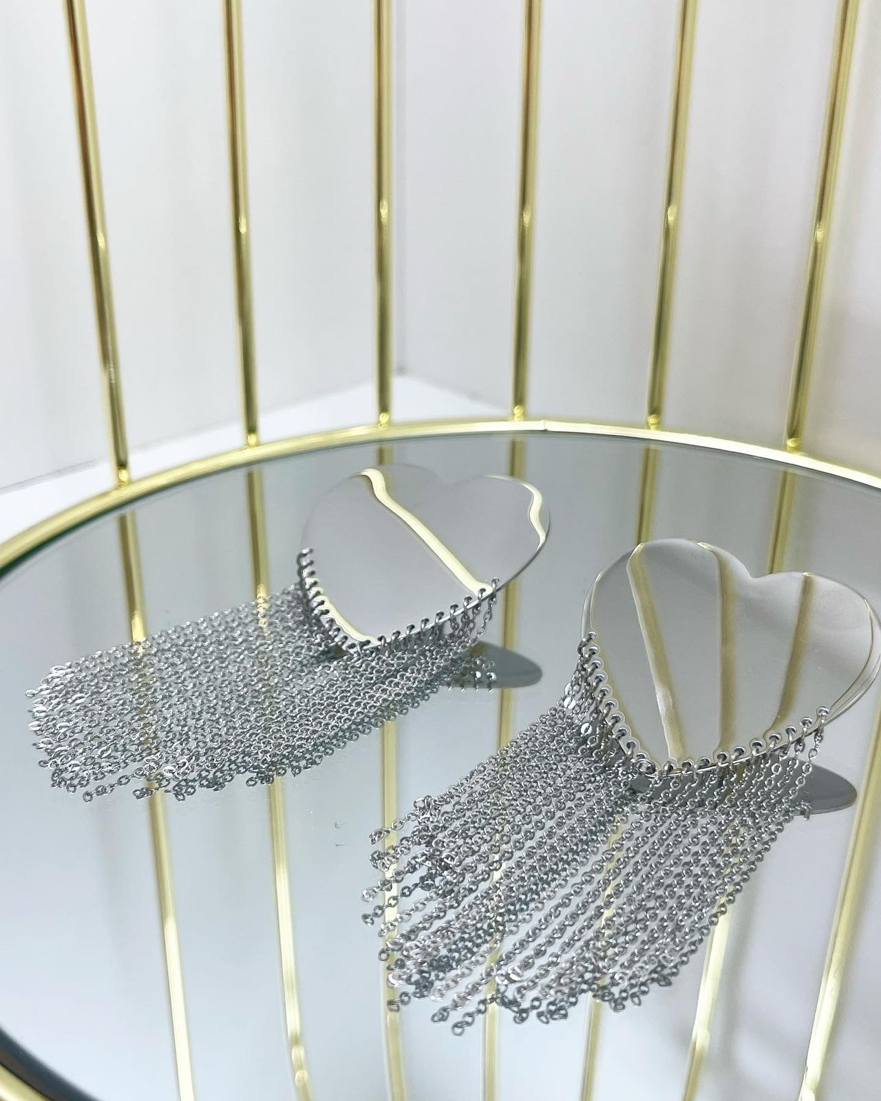 orecchini cuore filanti