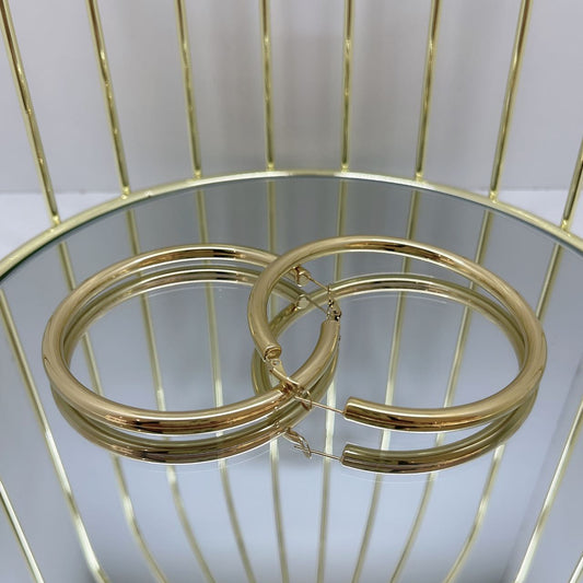 orecchini cerchio bomber