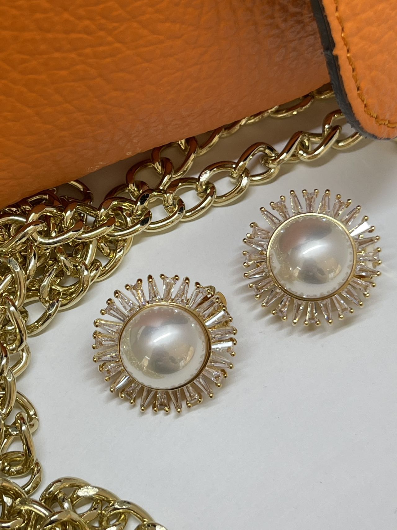 orecchini clipper con perla