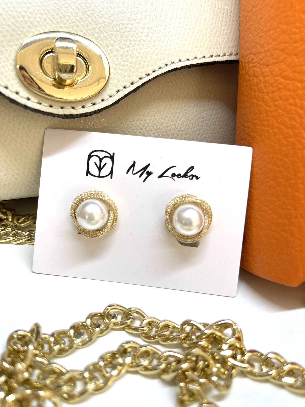 orecchini clipper con perla