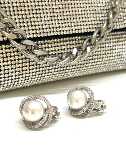 orecchini clipper con perla