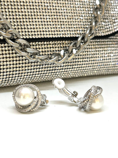 orecchini clipper con perla