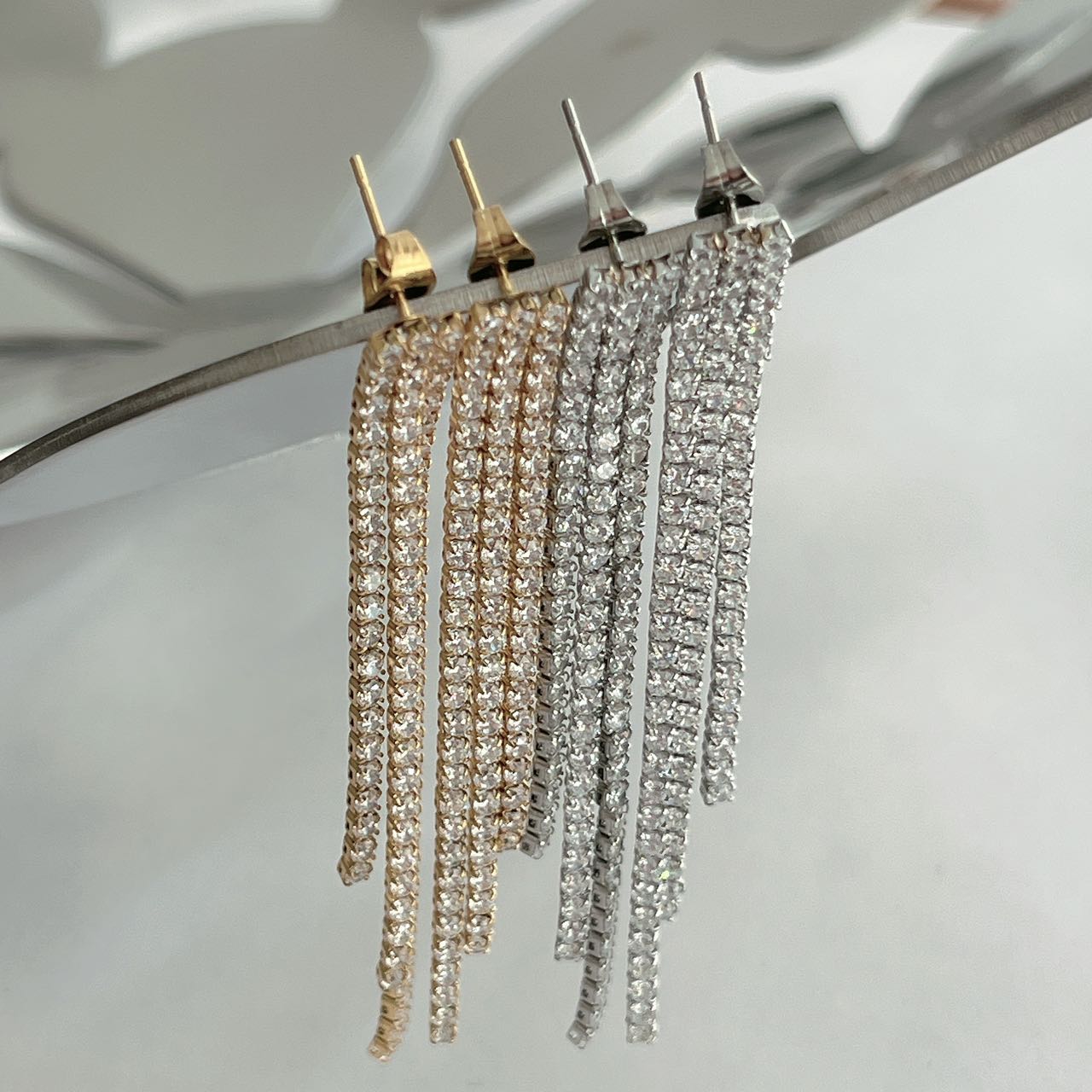 orecchini tennis tris