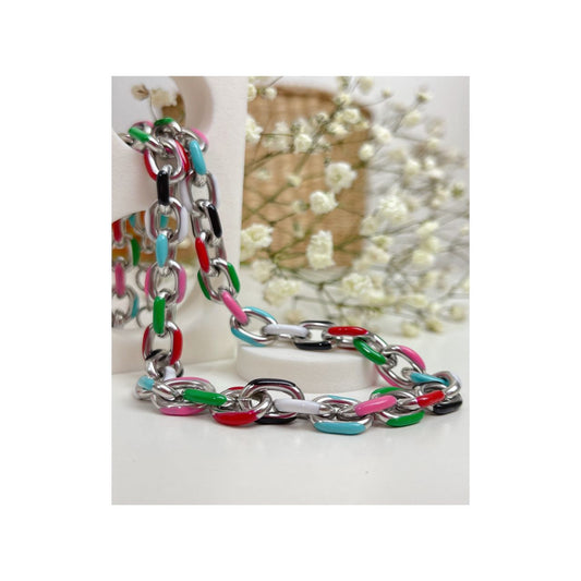 collana catena colorata