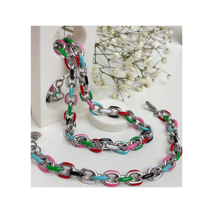 collana catena colorata