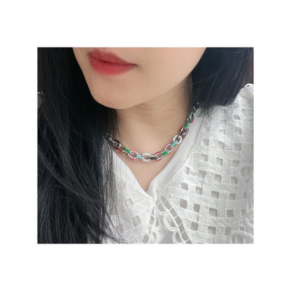 collana catena colorata