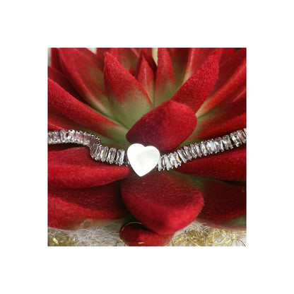 bracciale tennis cuore