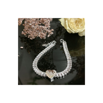 bracciale tennis cuore