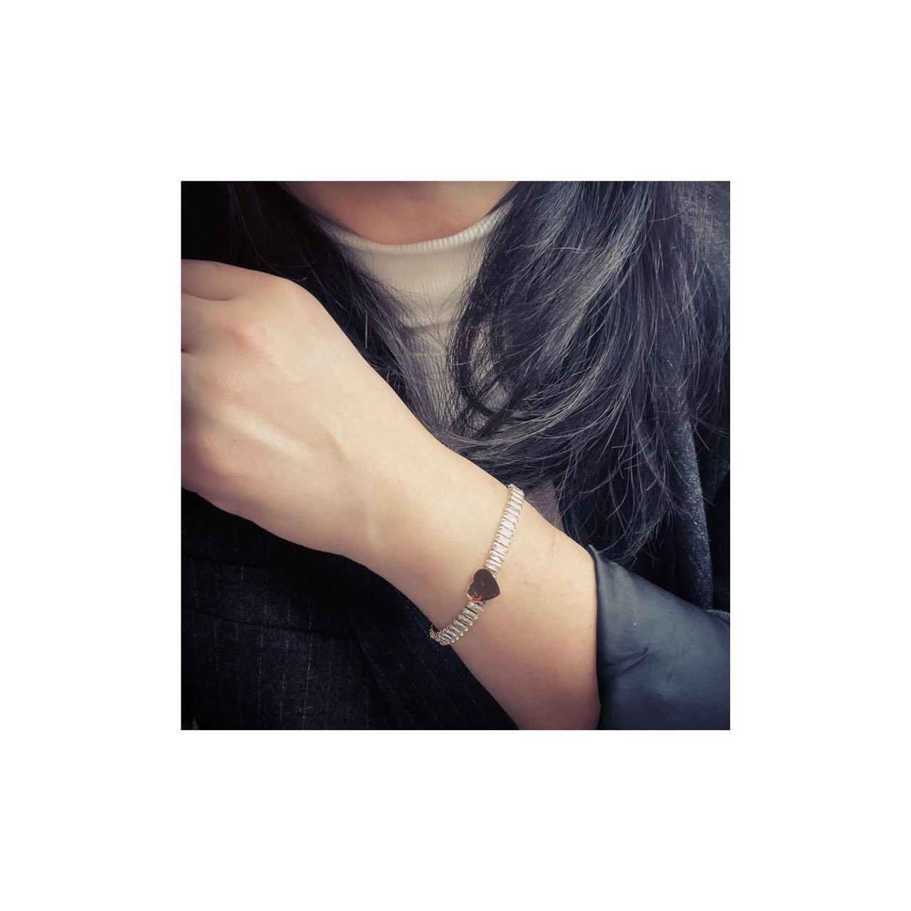 bracciale tennis cuore