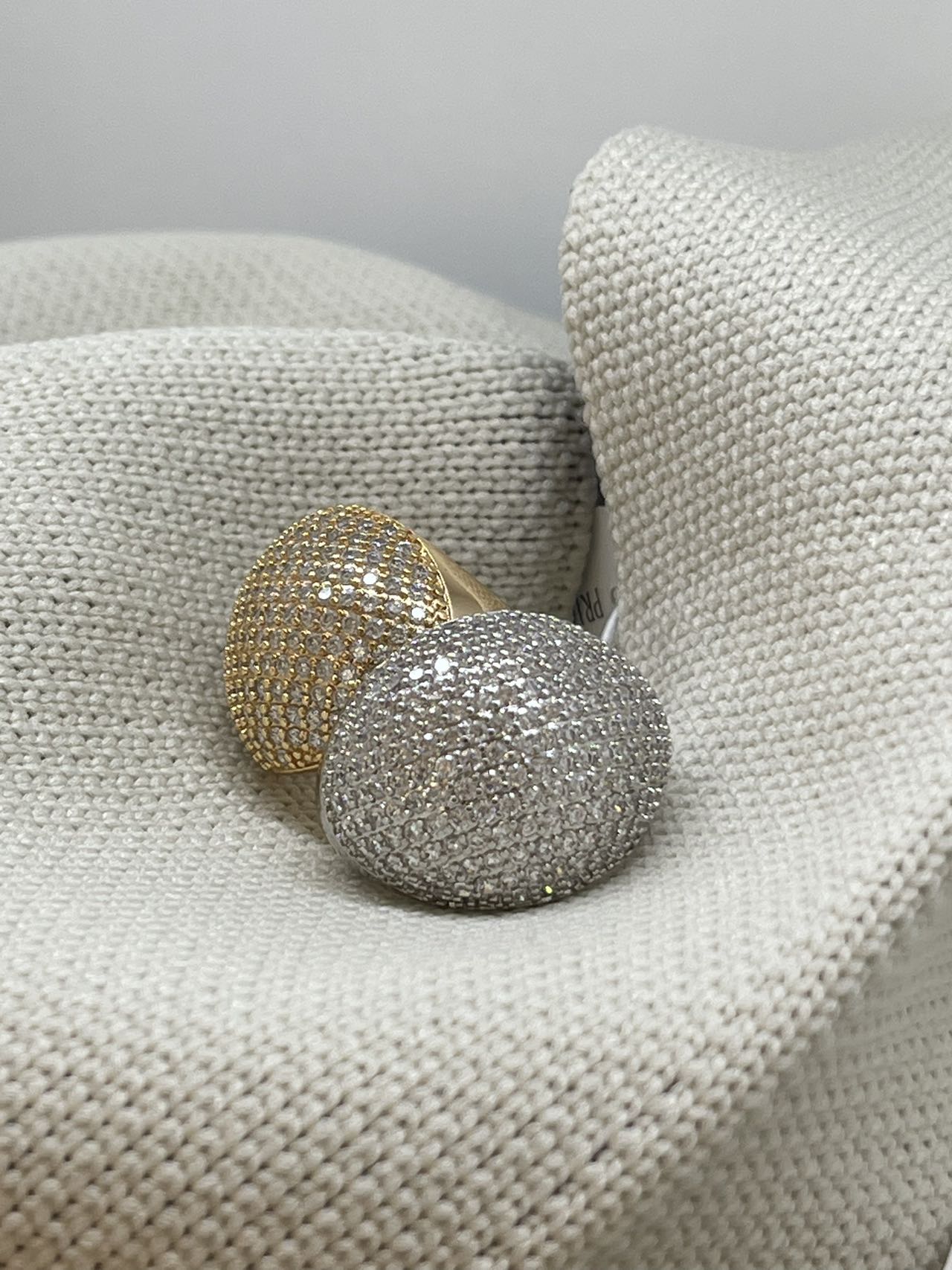 anello bomber strass