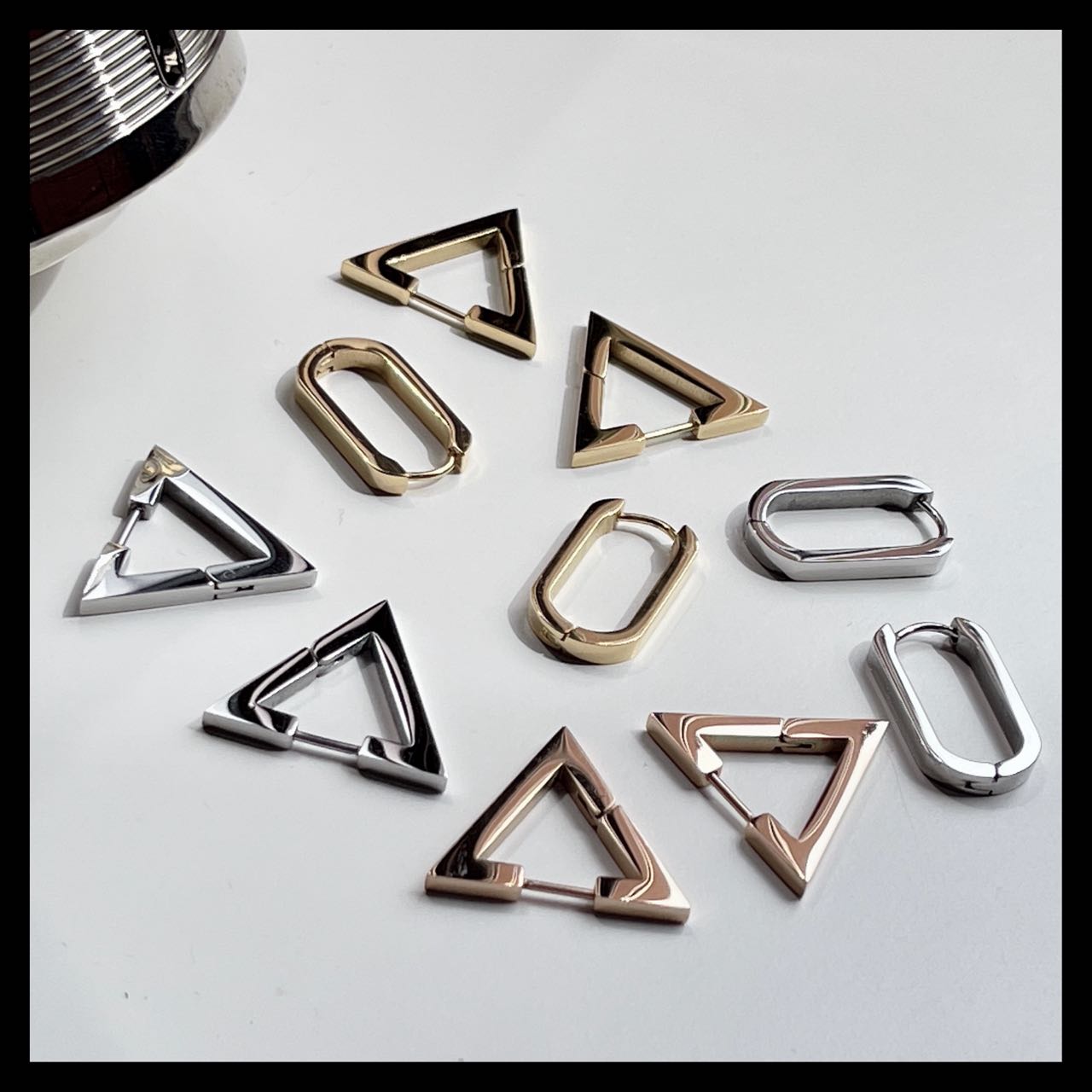 orecchini geometriche