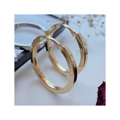 orecchini cerchi piatti