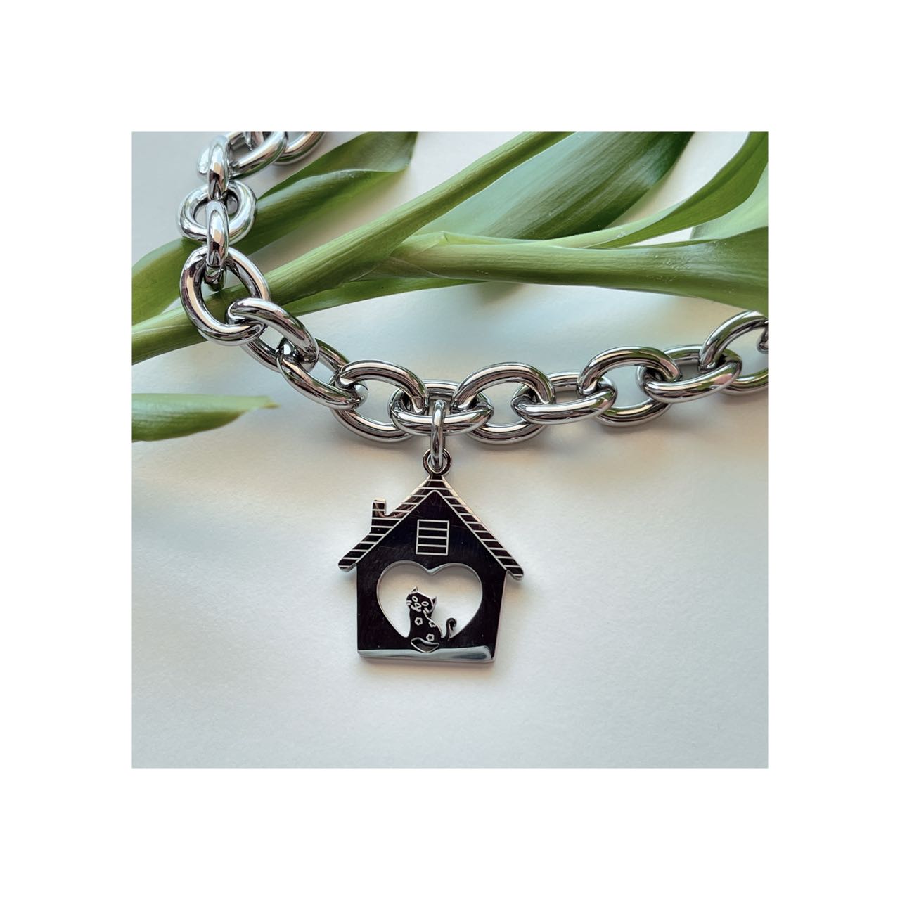 braccialetto catene gatto