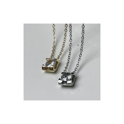 collana punto luce quadrato