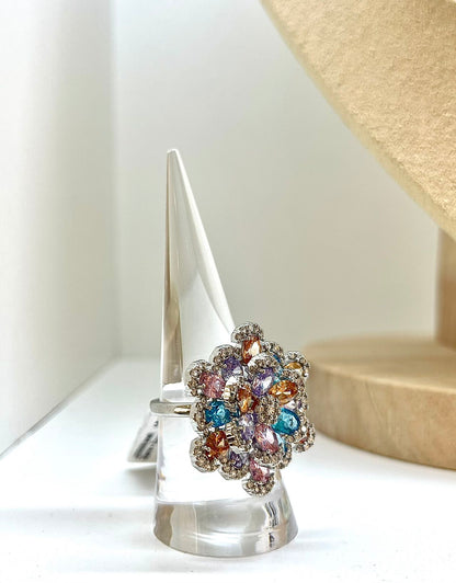 anello fiore grande