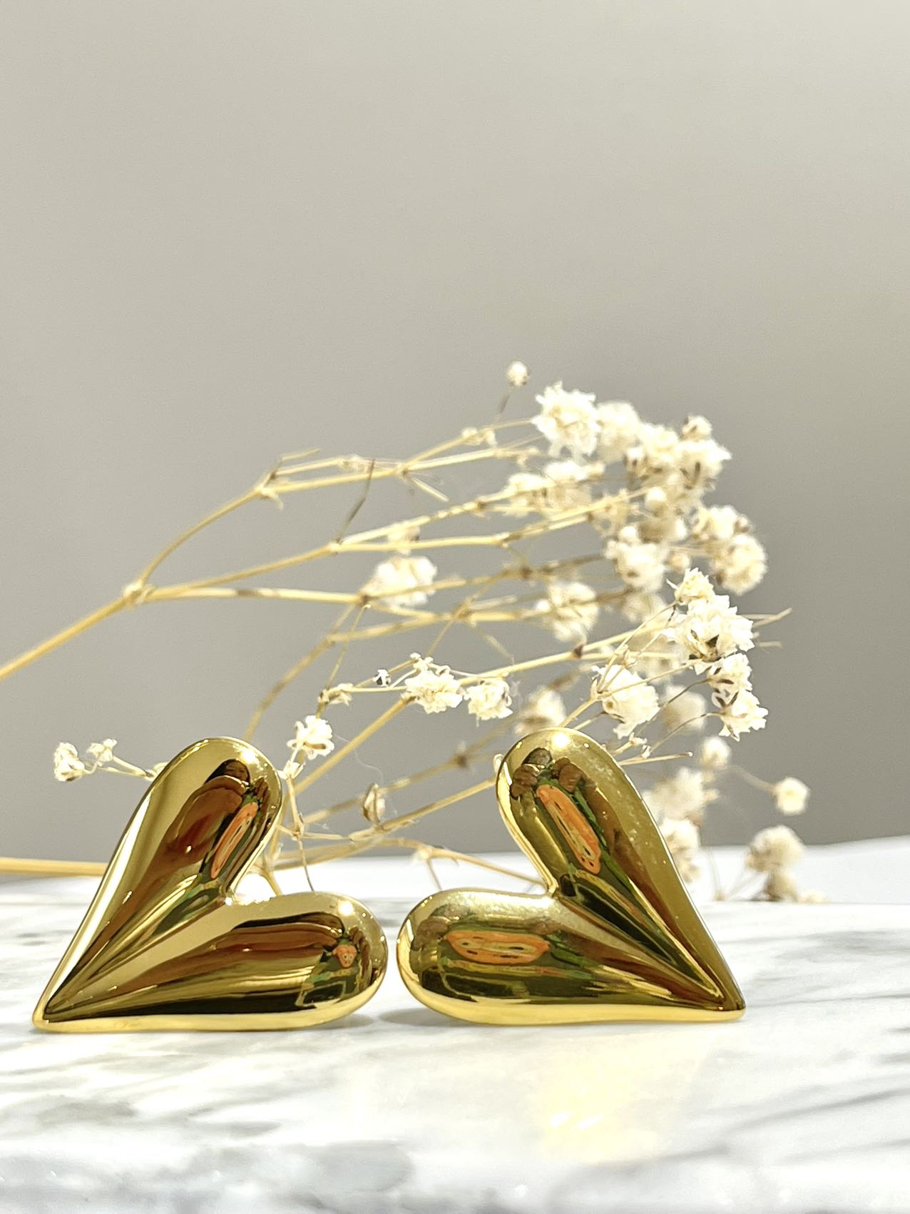 orecchini cuore a lobo