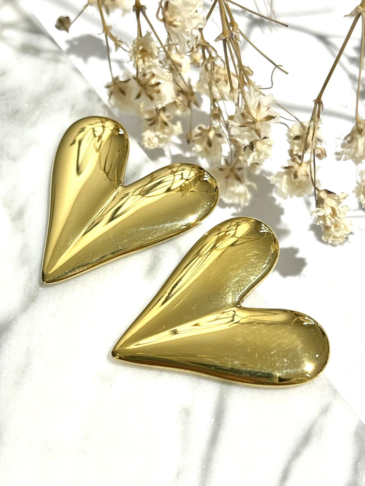 orecchini cuore a lobo