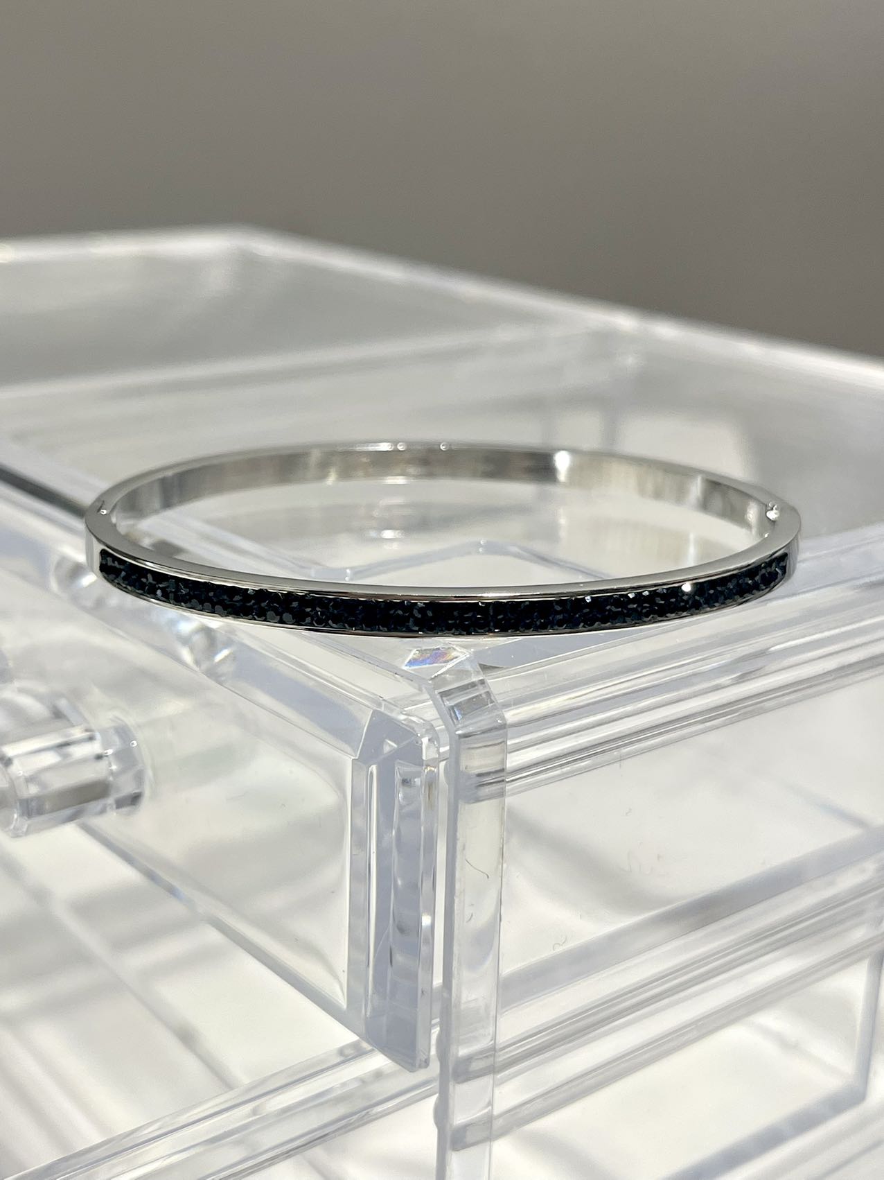 bracciale strass nero