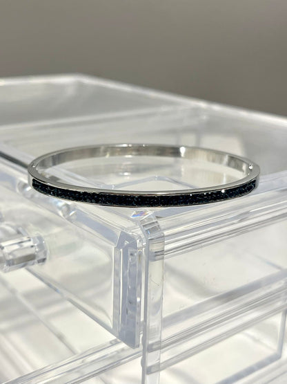 bracciale strass nero
