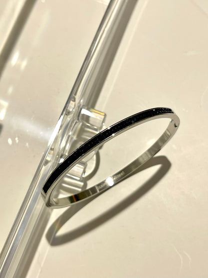 bracciale strass nero